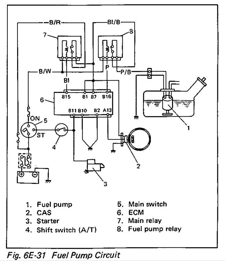 fuel pump relay wiring diagram