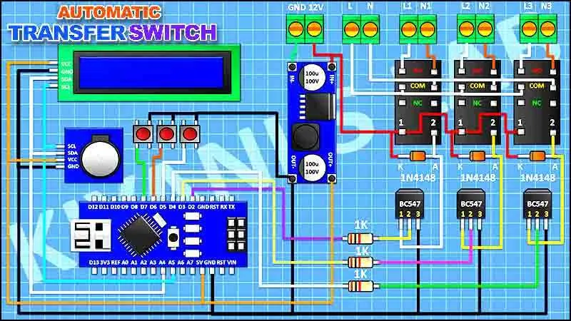 automatic transfer switch diagram
