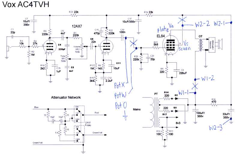 Exploring the Vox AC10: A Detailed Schematic Analysis