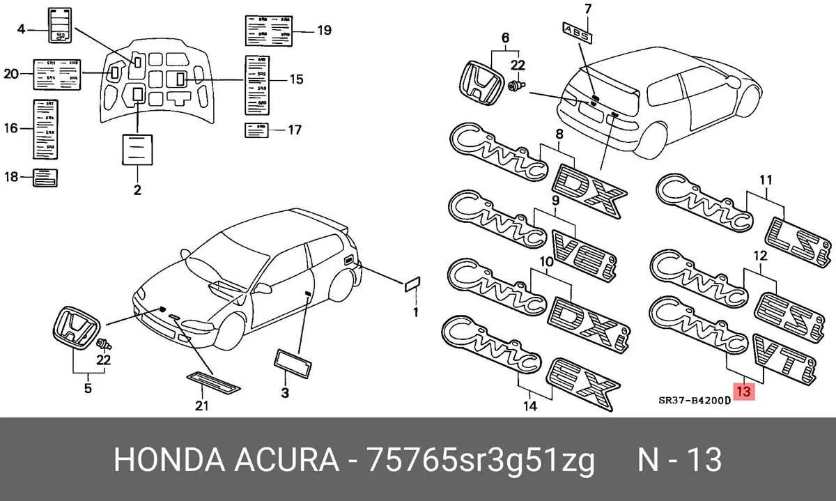 2015 honda civic fuse box diagram