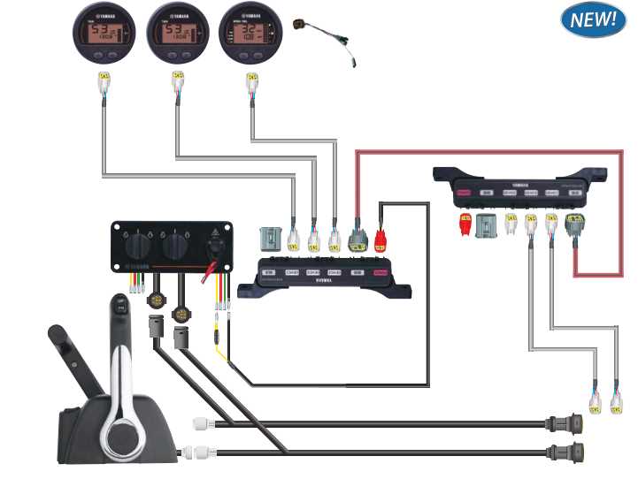 Yamaha outboard throttle control box diagram