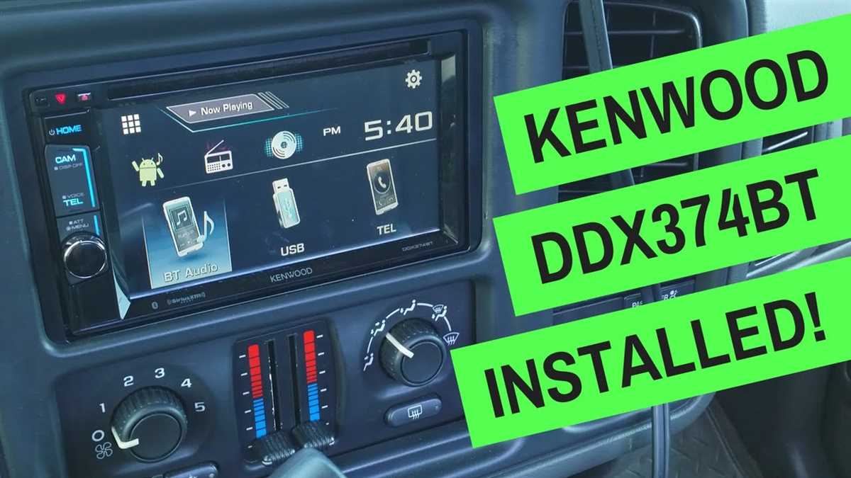 Components of the Kenwood ddx374bt Wiring Diagram