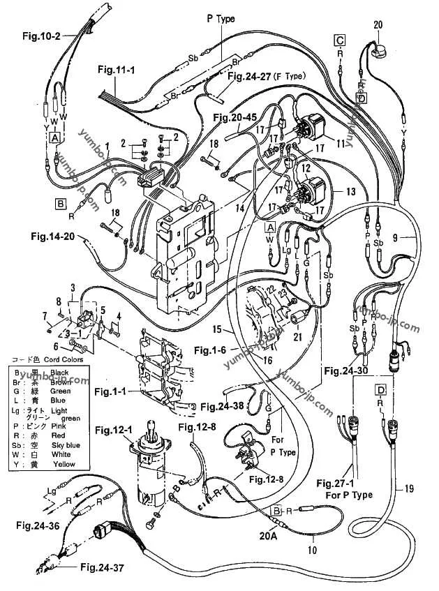 diagram of outboard engine