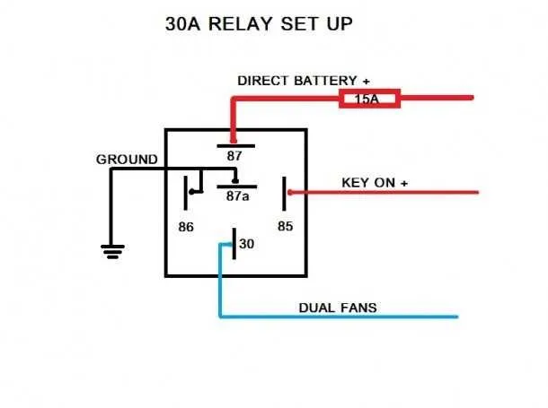 electric fan relay diagram
