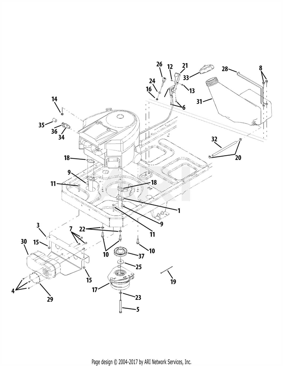 Cub cadet zt1 42 parts diagram