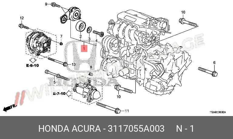 2012 honda civic belt diagram