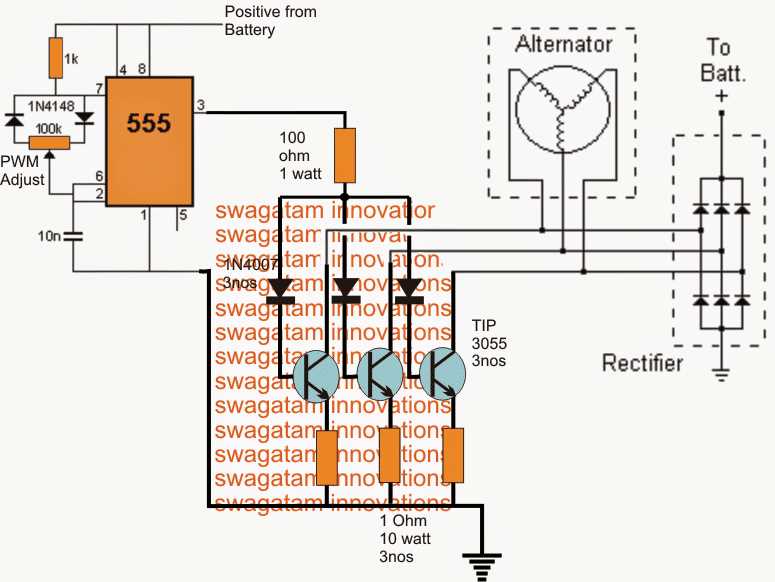 Some key features of the single phase alternator connection diagram include: